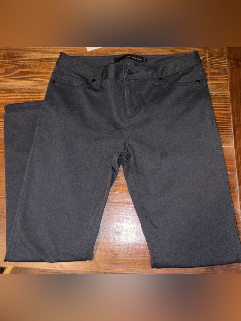 Calvin Klein Jeans women’s Slim Straight Black pants